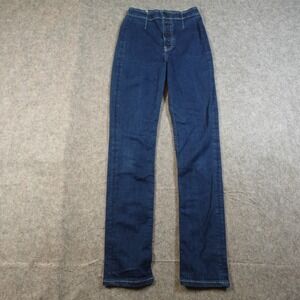 Reformation Jeans Women 24 Blue Ally SAMPLE Denim High Waist Button Fly Skinny